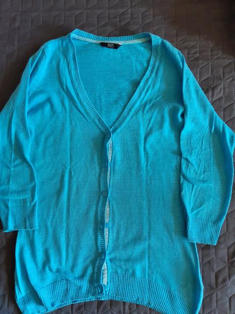 Tyrkysový svetrík, f&f,38