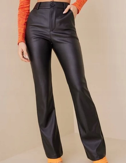 Nohavice z imitácie kože, xl