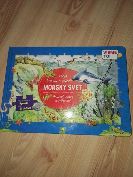 Kniha s puzzle morský svet, 