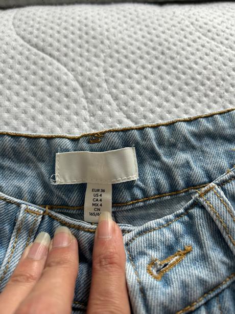 Rifle bledomodre, h&m,36