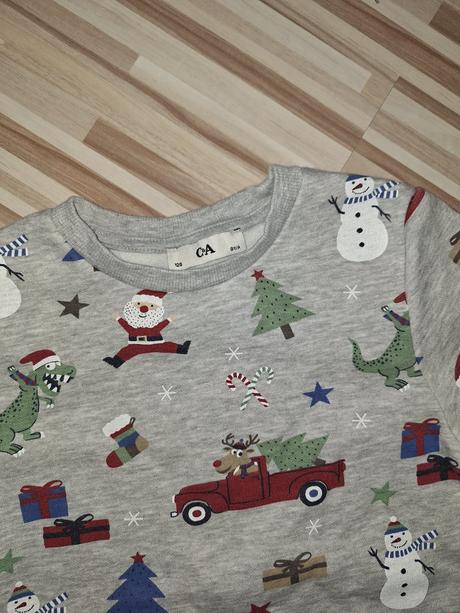 Vianočná mikina, c&a,128