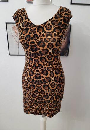 Leopardie / tigrovane šaty. elastické. veľkos, h&m,s