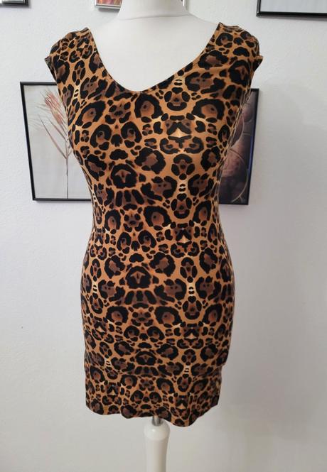 Leopardie / tigrovane šaty. elastické. veľkos, h&m,s