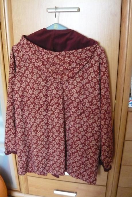 Dámsky kabát s kapucou, xxl