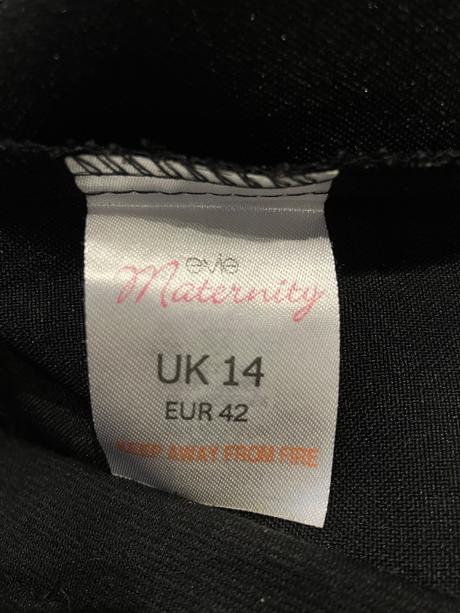 Tehotenské nohavice čierne elegantné (42), e-vie,xl