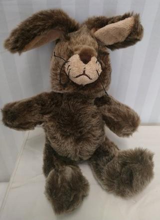 Plyšový hnedý zajko, tcm, 33 cm,