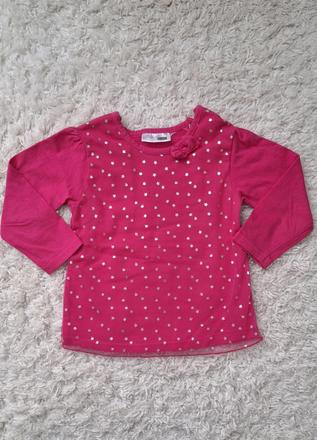 Tričko dievčenské dlhý rukáv, 86