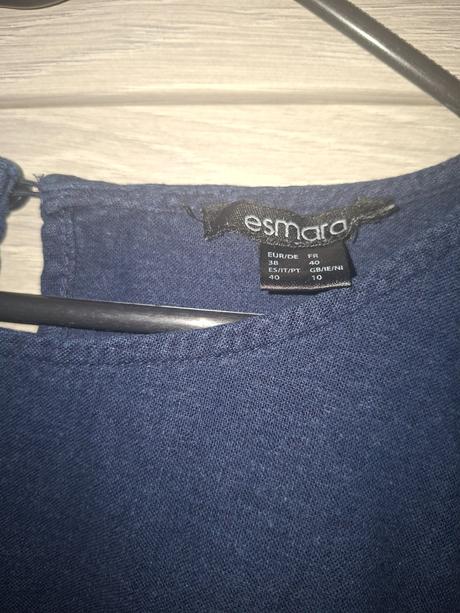 Tmavomodre lanove saty, esmara,40
