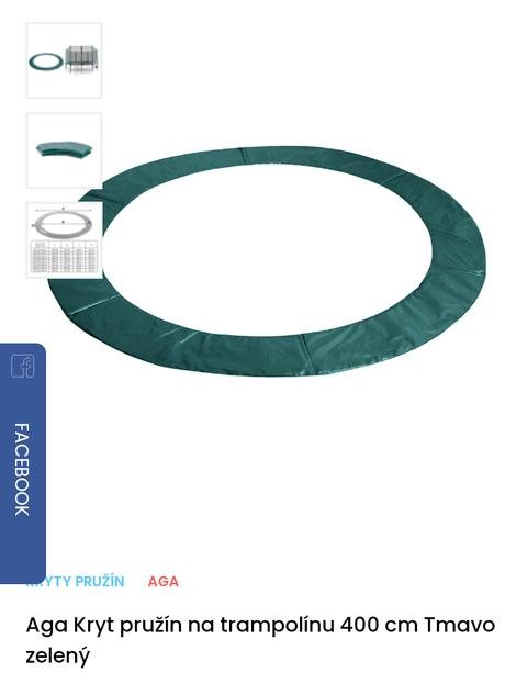 Kryt pruzin na trampolinu, 