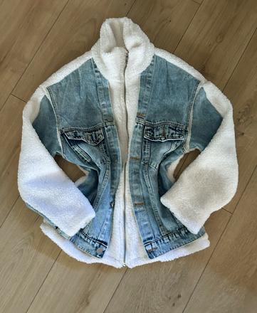 Dámska tepla rifľová bunda, m