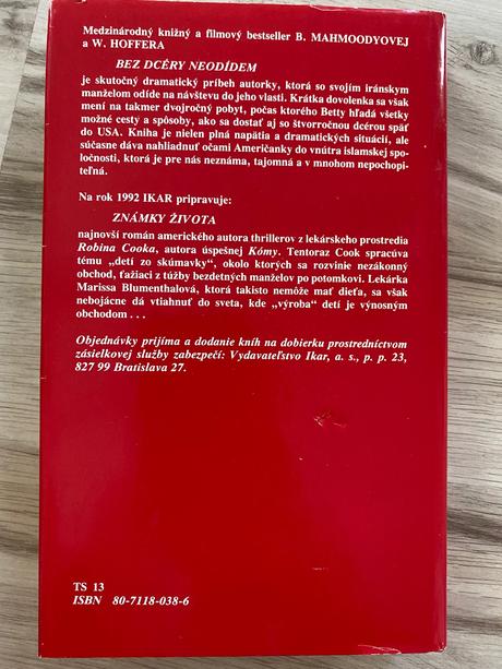 Krásna kniha. bez dcéry neodídem betty mahmoodyová,
