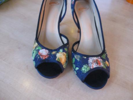 Dámske letné sandále/lodičky, opätok 8cm, 41, 41