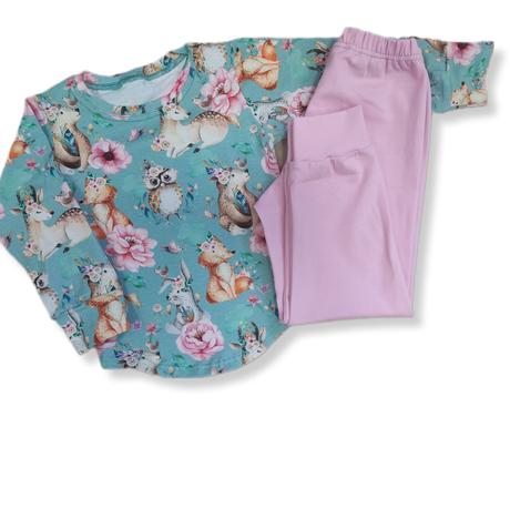 Pyžamo lesné zvieratká, 92 - 128