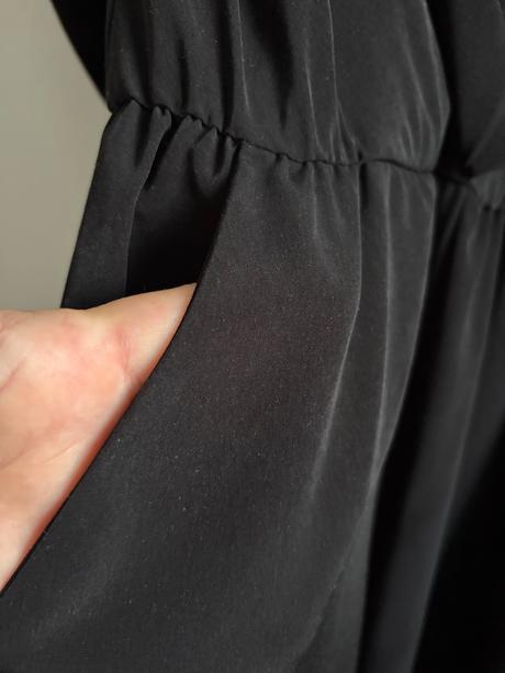Hm s elegantny cierny dlhy cierny overapc 59, h&m,s