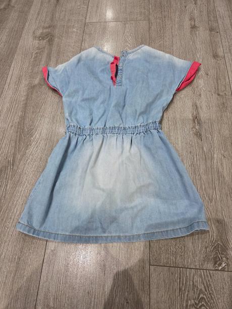 Riflové šaty benetton, benetton,128