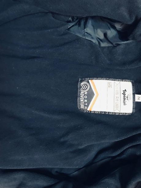 Teplúčka zimná bunda pre bábo, topomini,80