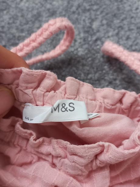 Letne madeirove saty, m&s, 110/116, marks & spencer,110