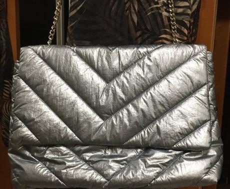 Metalická sivá kabelka zn. cropp, cropp