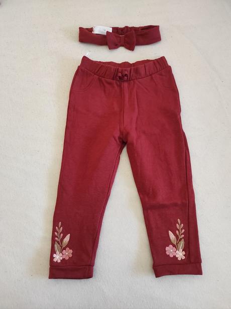 Teplejšie legíny s čelenkou 92/98, c&a,92 / 98