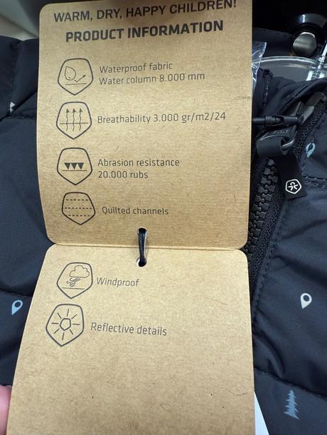 Detská nepremokavá zimná bunda, 80 / 86 / 92 / 98 / 104