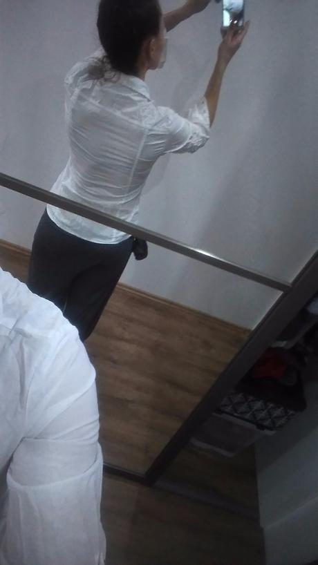 Blúzka hnedá aj biela, m