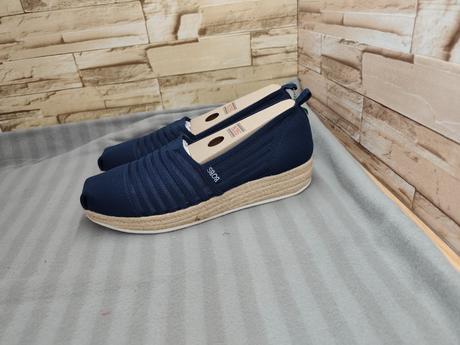 Skechers 41 - dámske tmavomodré espadrilky, skechers,41