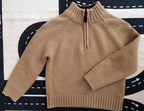 Béžový bavlnený pulovrík, 5 r., 110