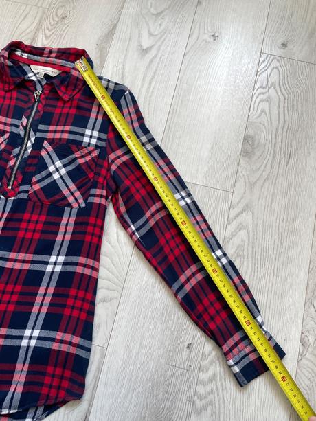 Károvaná košeľa so zipsom, f&f,s