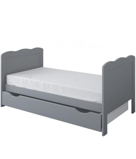 Detská postieľka isabel 3v1, 140x70 cm, sivá, šírka (cm): 70,dĺžka (cm): 140