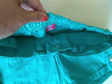 Zelené šortky kraťasy, kiki&koko,110