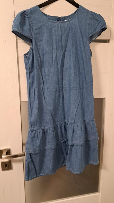 Ľahké riflove saty, lupilu,s