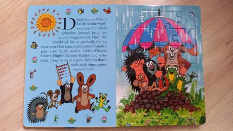 Puzzle kniha krtko v nemcine,