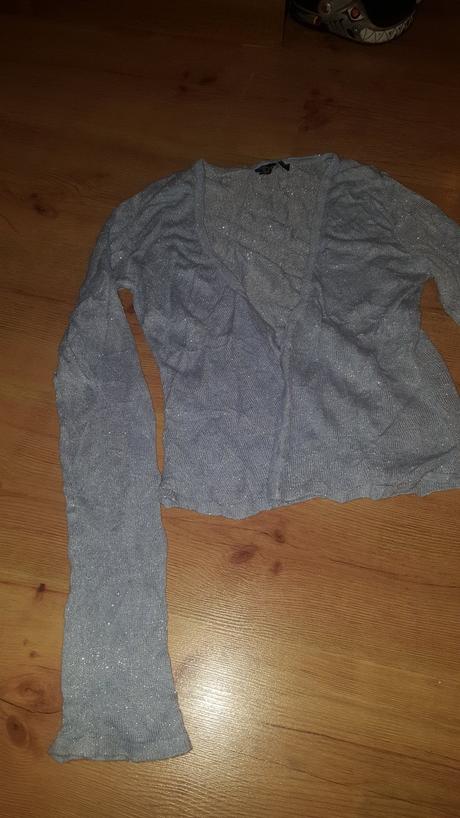 Bledomodré lesklé svetríky, s