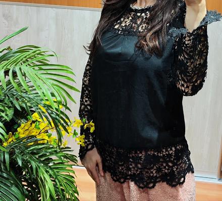 Čipkovaná blúzka, s