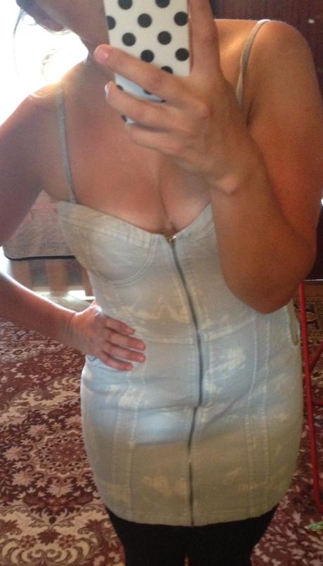 Sexy denimove šaty, m