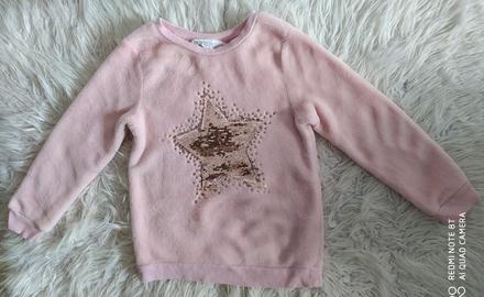 Teplučka mikinka s premienacim obrazkom, h&m,110