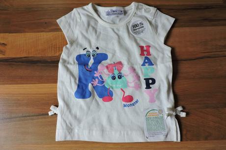Nenosené šatky + nenosené tričko, baby,74