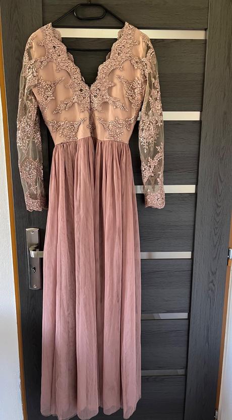 Medené spoločenské šaty, s