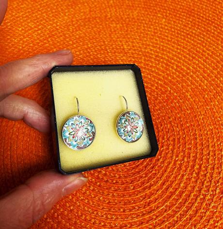 Boho náušnice-mandala pokoja, 