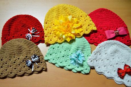 Detská háčkovaná čiapočka, <50 - 158