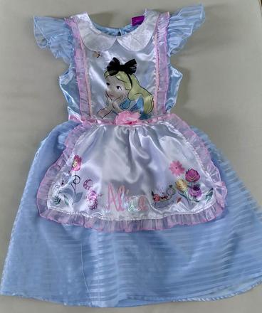 122/128 kostym alice v krajine zázrakov,7-8 r., 