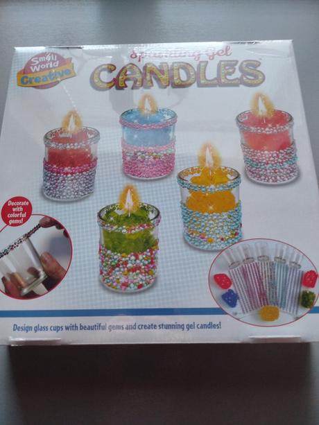 Sparkling gel candles, 