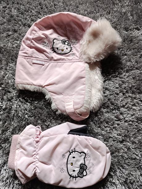 Hm čiapka a rukavice 122/128, h&m,122