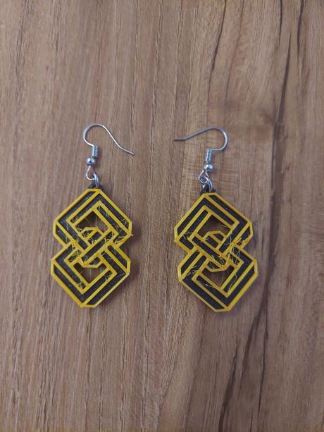 Náušnice zlato čierne, 