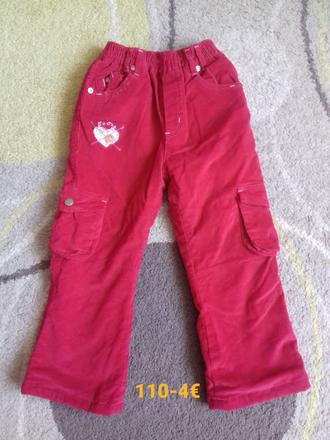 Zateplnené nohavice, 110