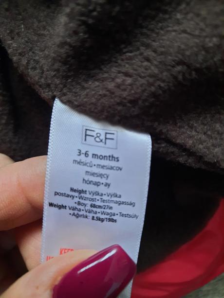 Krásna zimná bunda, f&f,68