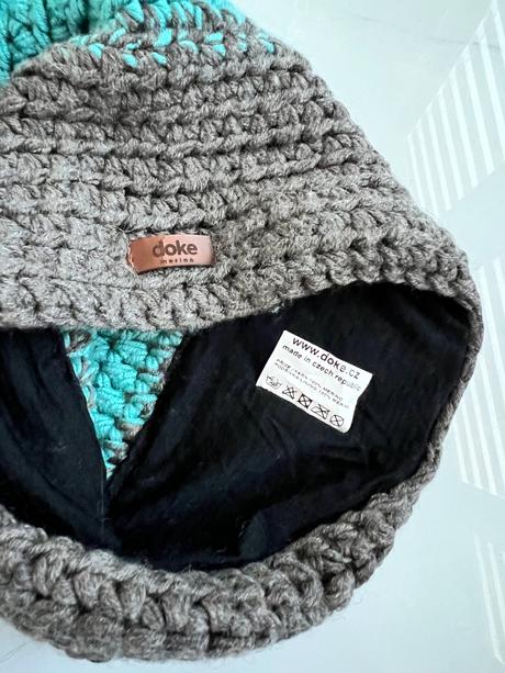 Merino hačkovaná čiapka, 