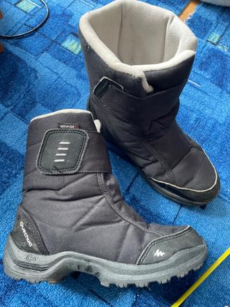 Nepremokavé zimné čižmy - snehule, quechua,34