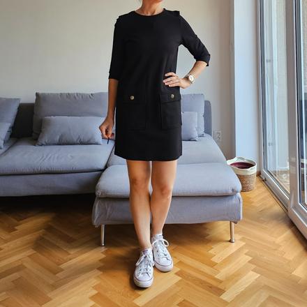 Pohodlné saty s vreckami pohodlné s -m, reserved,s