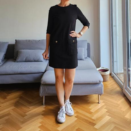 Pohodlné saty s vreckami pohodlné s -m, reserved,s